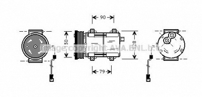 AVA QUALITY COOLING fdk275 -  Компрессор, кондиционер